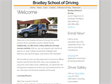 Tablet Screenshot of bradleyschoolofdriving.com